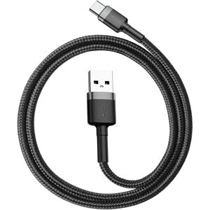 Baseus Cafule (3A/15W) USB-C Kabel 1 m. Sort