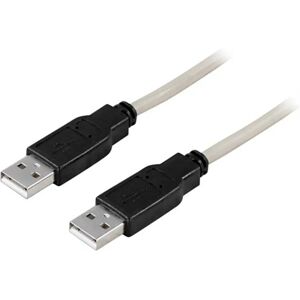 Deltaco USB-A til USB-A Kabel - 1 m. - Sort