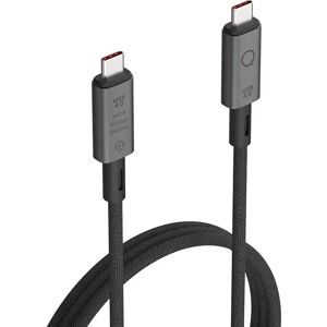 LINQ byELEMENTS USB-C til USB-C Pro Kabel - 240W PD & 8K/60Hz - 1 m - Grå / Sort