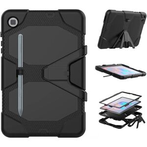 Samsung Galaxy Tab S6 Lite / S6 Lite 2022 Tech-Protect Survive Håndværker Cover m. Beskyttelsesfilm, Kickstand & S-Pen Holder - Sort