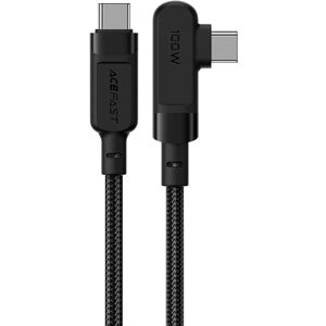 Acefast USB-C til USB-C Vinklet Kabel PD 2m (5A/100W) - Sort