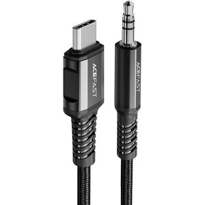 Acefast Lydkabel USB-C til 3.5mm Jackstik - 1.2m - Sort