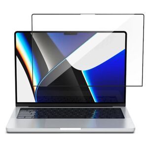 MacBook Pro 14 M1/M2/M3 (2021-2023) Spigen EZ Fit GLAS.tR Skærmbeskyttelse - Gennemsigtig / Sort