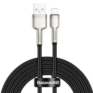 Baseus Cafule USB-A til Lightning Kabel - 2m - Sort / Sølv