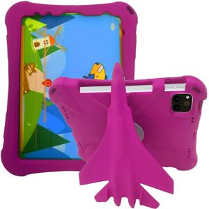 EIDERWOOD iPad Air (2022 / 2020) / Pro 11 (2022 / 2021 / 2020 / 2018) - Airplane 360 Degree Position Børne Cover - Pink