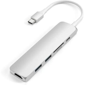 Satechi Slim USB-C MultiPort Adapter V2 - Silver