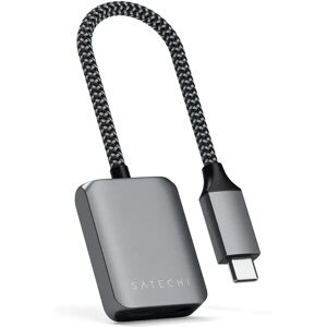 Satechi USB-C til Jack-stik 3.5 mm & USB-C Adapter - Space Grey