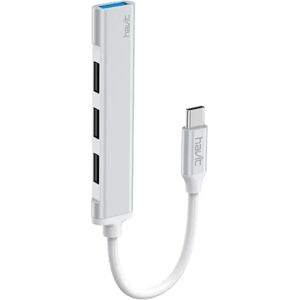 Havit HB41 4-i-1 USB-C Multiport Hub - 4 x USB-A - Grå