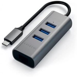 Satechi 2-in-1 USB-C Hub / Ethernet Port + 3 x USB 3.0 - Space Grey