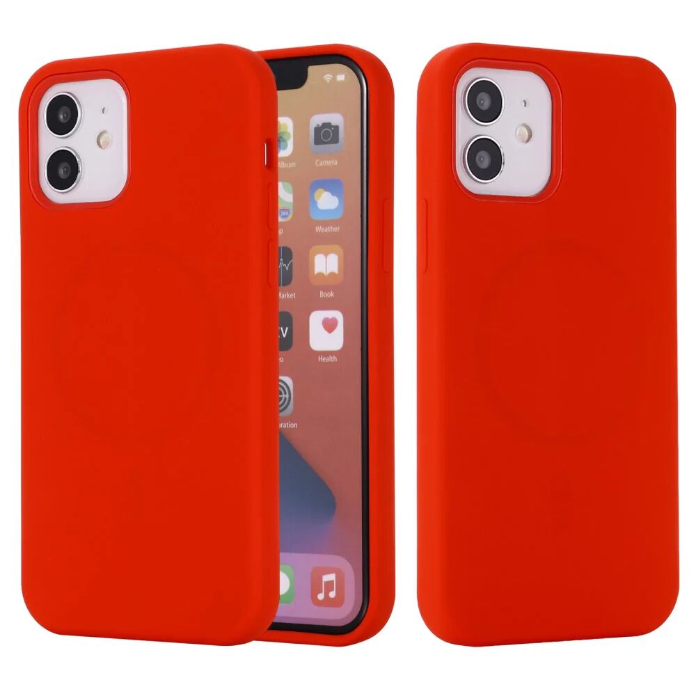 MOBILCOVERS.DK iPhone 12 Mini Silikone Cover - MagSafe Kompatibel - Rød