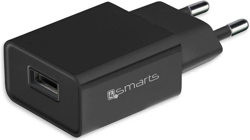 4smarts 12W Vægoplader m. USB-A - Sort (Bulk)