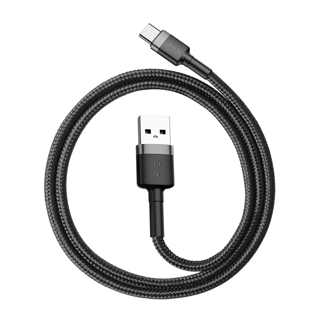 Baseus Cafule (3A/15W) USB-C Kabel 50 cm. Sort