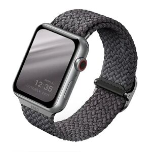 Apple Watch (38/40/SE/41MM) UNIQ Aspen Flettet Stof Rem - Grå