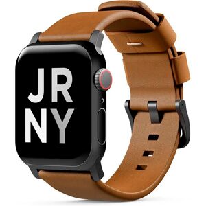 Journey Læder Apple Watch (42/44/SE/45/49mm) Rem - Lysebrun