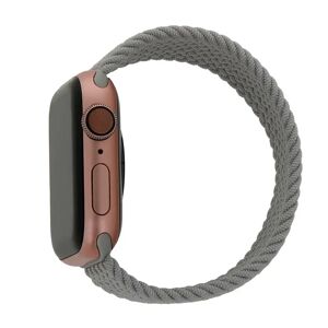 TelForceOne Apple Watch (42/44/SE/45/49mm) Elastisk Stof Rem - Str. XS - Grå