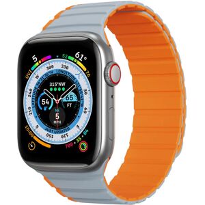 Apple Watch (38/40/SE/41MM) Dux Ducis LD-Series Magnetisk Silikone Rem - Grå / Orange