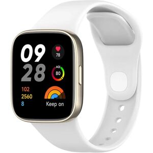 MOBILCOVERS.DK Xiaomi Redmi Watch 3 Silikone Rem - Hvid