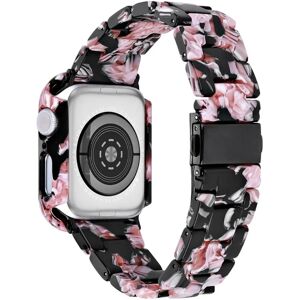 MOBILCOVERS.DK Apple Watch 9/8/7 (45mm) Harpiks Rem & Cover - Sort / Pink