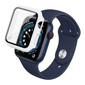 Apple Watch SE/6/5/4 (44mm) IMAK Hård Plast Cover m. Indbygget Skærmbeskyttelse - Hvid