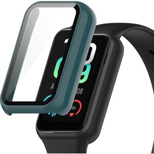 MOBILCOVERS.DK Amazfit Band 7 Hård Plast Cover m. Indbygget Skærmbeskyttelse - Grøn