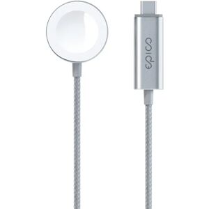 Epico Apple Watch 3W Magnetisk Opladerkabel m. USB-C 1.2m. - Sølv