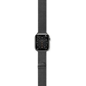 Apple Watch (42/44/SE/45/49mm) Epico Milanese Rustfri Stål Rem - Space Grey