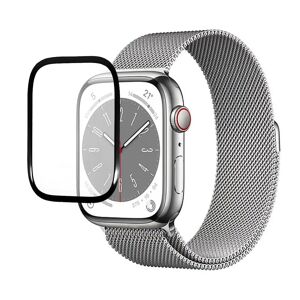 MOBILCOVERS.DK Apple Watch 8/7 (41mm) PMMA Plastik Skærmbeskyttelse - Sort Kant