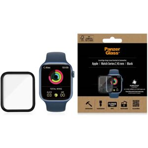 PanzerGlass Apple Watch 8/7 (45mm) Hærdet Glas - Sort Kant