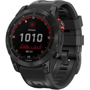 Universal Garmin 26mm Tech-Protect Icon Band Silikone Rem - Sort