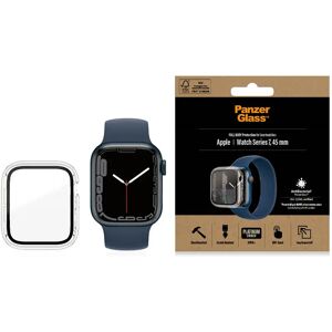 PanzerGlass Apple Watch 9/8/7 (45mm) Full Body Protection Cover + Indbygget Skærmbeskyttelse m. Anti-Bacterial - Gennemsigtig