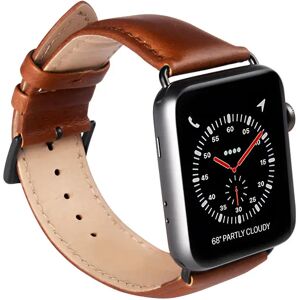 Apple Watch (38/40/SE/41MM) GEAR Buffalo Ægte Læder Rem - Brun