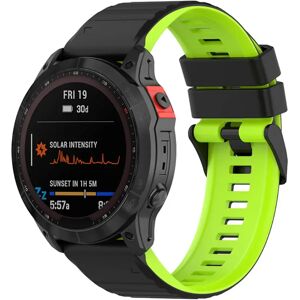 MOBILCOVERS.DK Universal Garmin 22mm Riflet Silikone Rem m. Værktøj - Sort / Grøn