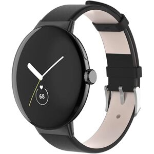 MOBILCOVERS.DK Google Pixel Watch 1 / 2 Læder Rem - Sort