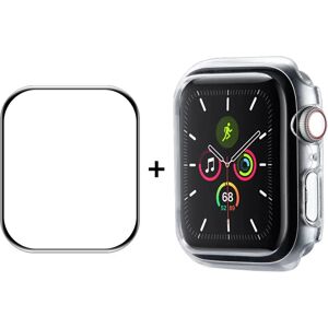 MOBILCOVERS.DK Apple Watch 9/8/7 (41mm) Cover & Skærmbeskyttelse - Gennemsigtig / Sort