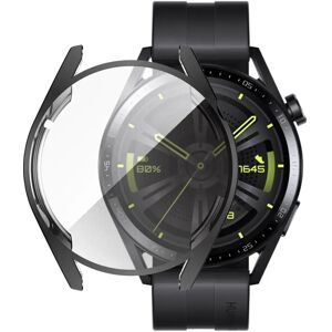 MOBILCOVERS.DK Huawei Watch GT 3 (42mm) Fleksibelt Plastik Cover m. Skærmbeskyttelse - Sort