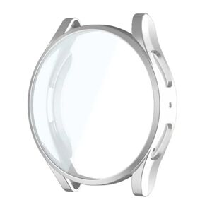 MOBILCOVERS.DK Samsung Galaxy Watch 5 (40mm) Plastik Cover m. Indbygget Skærmbeskytter - Sølv