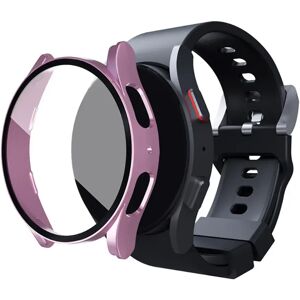 MOBILCOVERS.DK Samsung Galaxy Watch 4 / 5 (44mm) Hård Plast Cover m. Indbygget Skærmbeskyttelse - Rose Gold