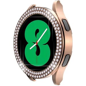 MOBILCOVERS.DK Samsung Galaxy Watch 4 / 5 44mm Hårdt Plast Cover m. Rhinsten - Rose Gold