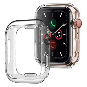 MOBILCOVERS.DK Apple Watch 9/8/7 (45mm) Fleksibel Plastik Cover m. Indbygget Skærmbeskyttelse - Gennemsigtig