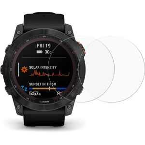 MOBILCOVERS.DK Garmin Fenix 7X Arc Edge Hærdet Glas Skærmbeskyttelse - 2 Pak - Gennemsigtigt