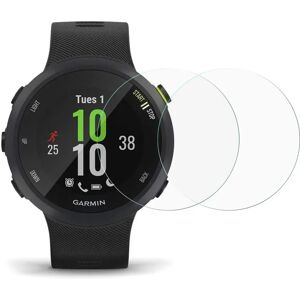 MOBILCOVERS.DK Garmin Forerunner 45 Plus Arc Edge Hærdet Glas Skærmbeskyttelse - 2 Pak - Gennemsigtigt