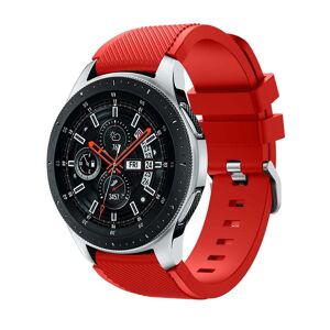 MOBILCOVERS.DK Samsung Galaxy Watch 46 mm Twill Texture Silicone Watchband - Rød