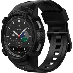 Samsung Galaxy Watch 4 Classic (46mm) SPIGEN Rugged Armor Pro Case - TPU Cover inkl. Rem - Mat Sort