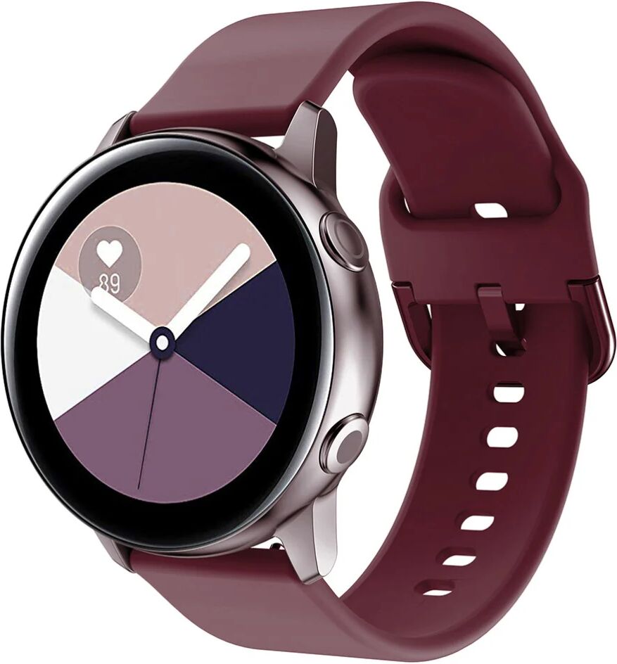 MOBILCOVERS.DK Smartwatch Silikone Rem (20mm) - Bordeux