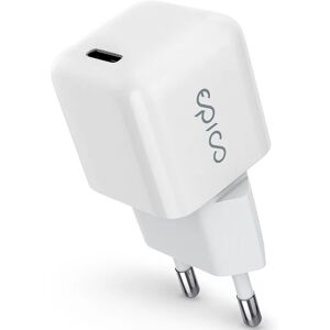 Epico Mini Vægoplader PD 30W GaN m. USB-C - Hvid