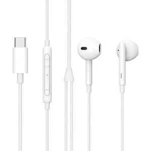 eSTUFF Hovedtelefon In-Ear m. USB-C & Mikrofon - Hvid