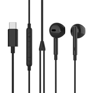 eSTUFF Hovedtelefon In-Ear m. USB-C & Mikrofon - Sort