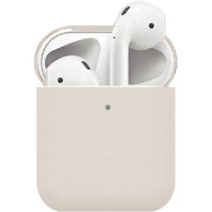 MOBILCOVERS.DK Apple AirPods (1. & 2. gen.) Ultra Tyndt Silikone Cover - Beige