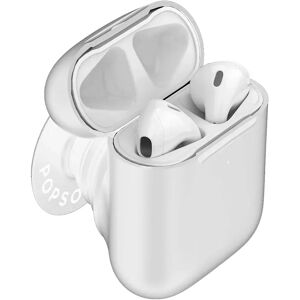 POPSOCKETS AirPods (1 & 2. gen.) Holder White Aftageligt Greb med Case & PopChain