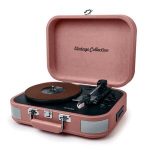 MUSE MT-201 Vintage Bluetooth Stereo Pladespiller - Vintage Pink
